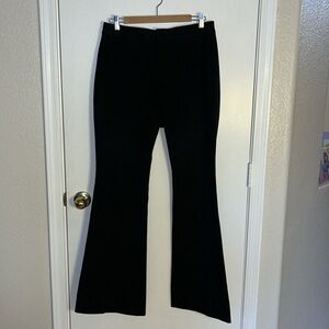 Size 8 black banana republic stretchy cotton flared bottom work pants
